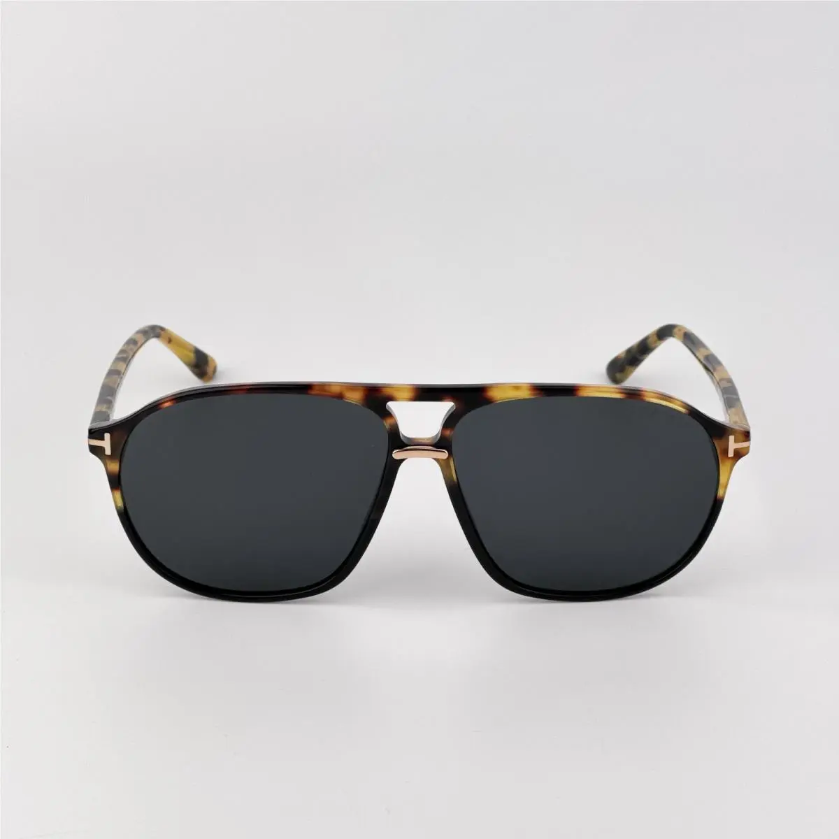 Tom Ford Men Sunglasses Black Havana Smoke Pilot FT1026/S 05A