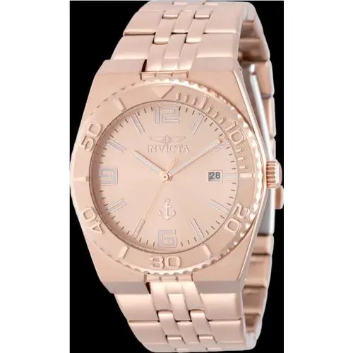 Invicta Women`s Ocean Voyage Watch 38MM Case Rose Gold Tone 50M WR 50161 - Dial: Rose Gold, Band: Rose Gold, Bezel: Rose Gold