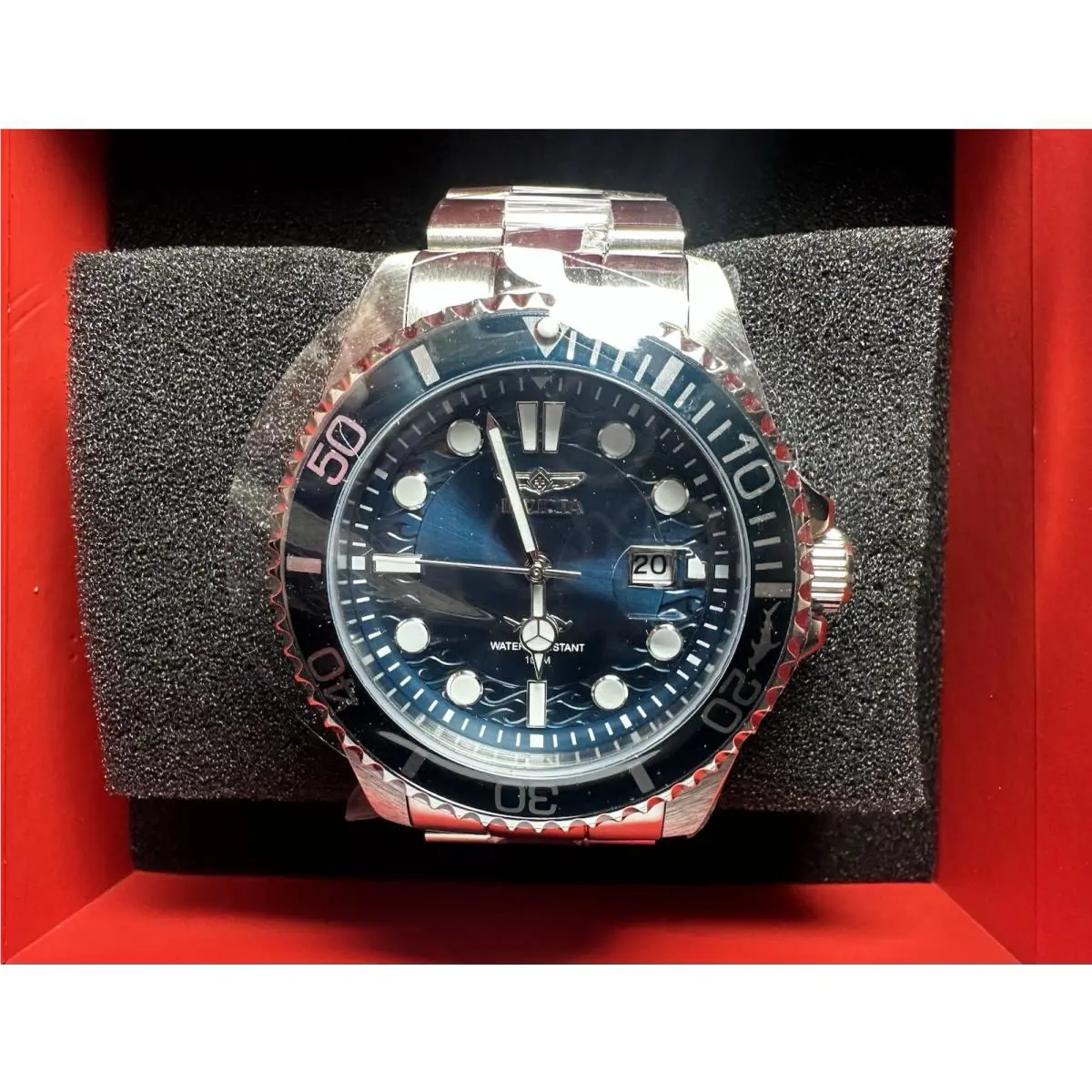 Invicta Pro Diver Men`s Watch 43mm Blue Steel