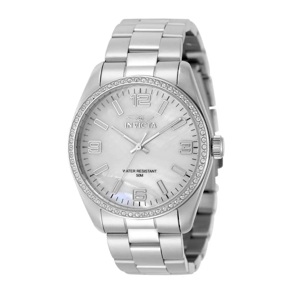 Invicta Specialty Unisex Watch w/ Mother of Pearl Dial - 38mm. Steel 50133