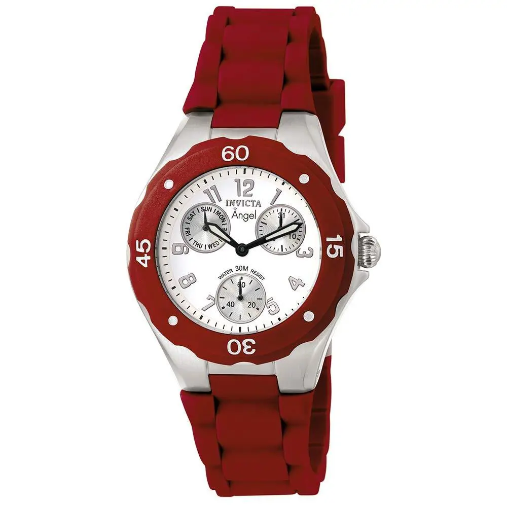 Invicta Womens 0701 Angel Collection Red Multi-function Watch