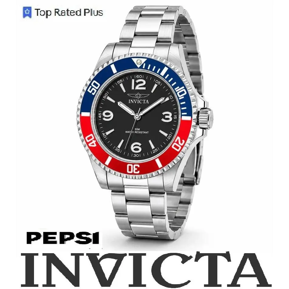 Invicta Specialty Rowan Men Pepsi Red Blue 40mm Quartz Watch
