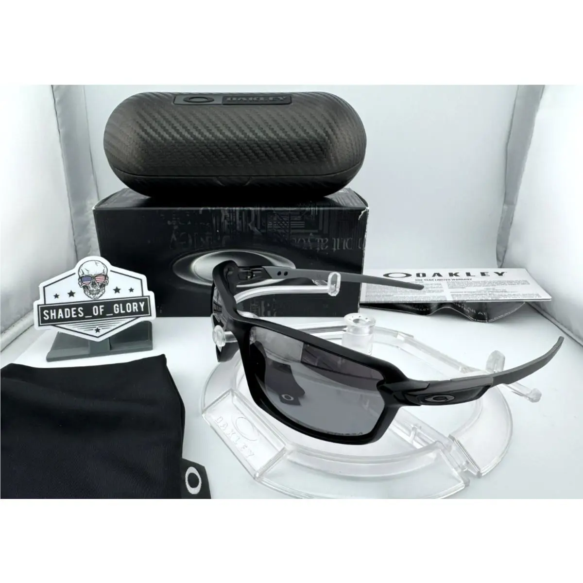 Oakley Carbon Shift Matte Black W/ Prizm Black Polarized Sunglasses OO9302-08