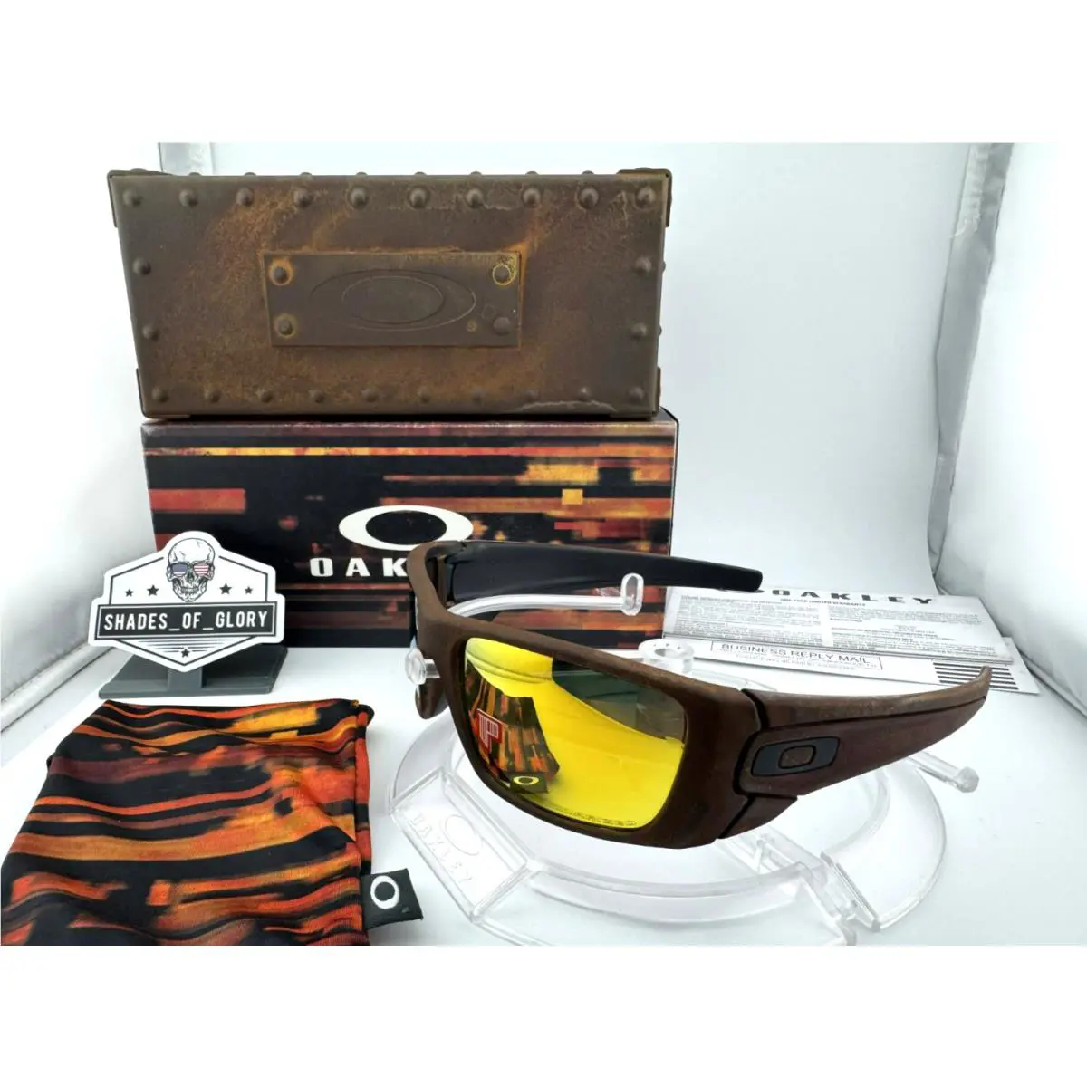 Oakley Fuel Cell Rust Decay Fallout Fire Iridium Polarized Sunglasses OO9096-97