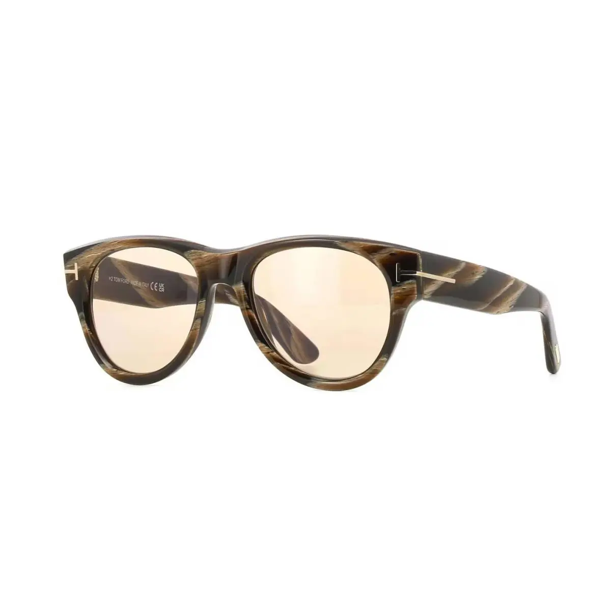 Tom Ford BURTON-02 FT1305 Stripped Horn/brown Photochromic 64E Sunglasses