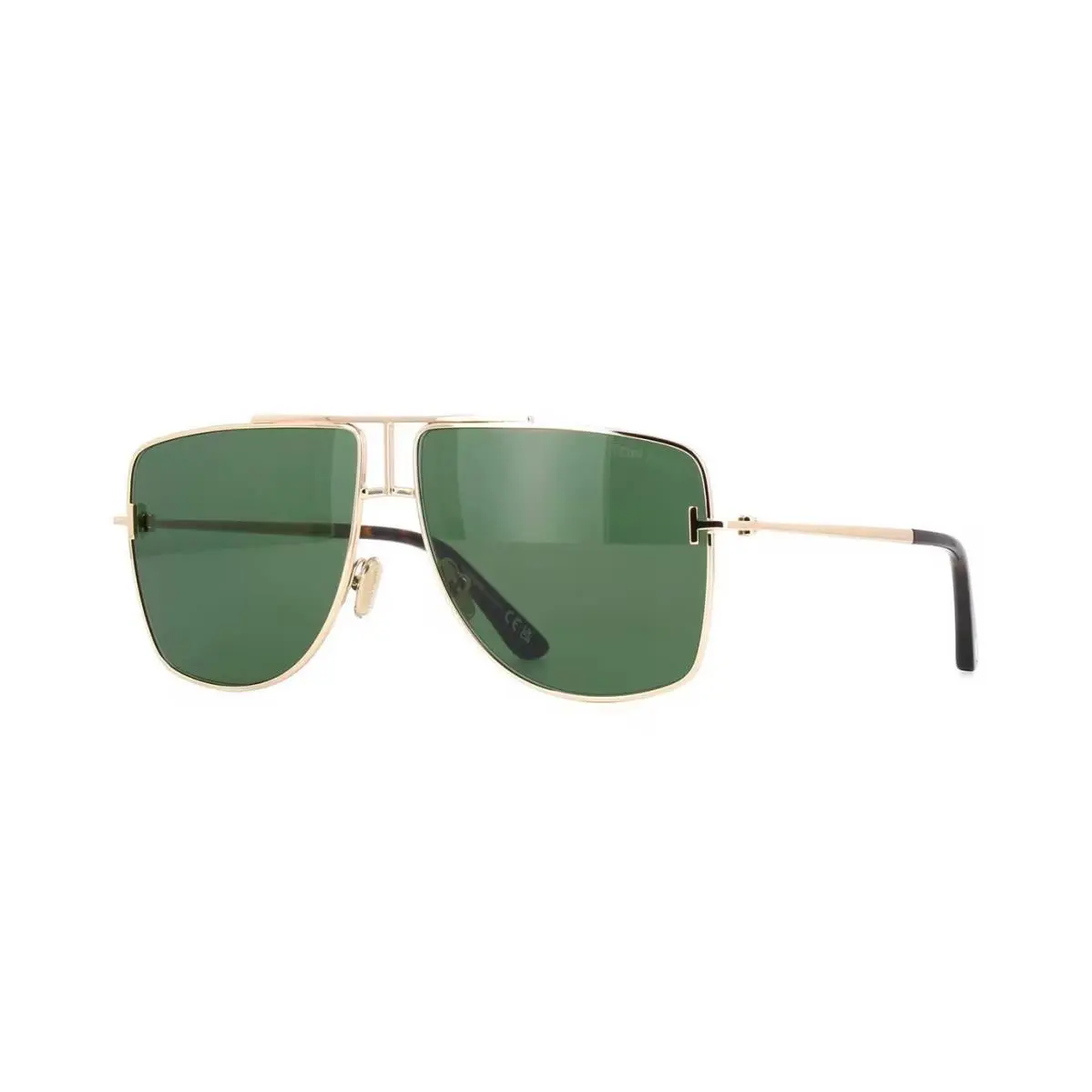 Tom Ford ELIOTT-02 FT1307 Rose Gold/green 28N Sunglasses
