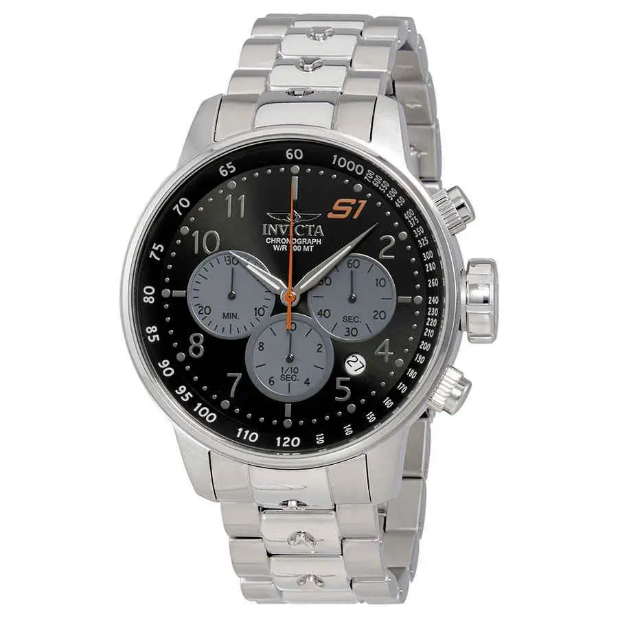 IN23084 Invicta S1 Rally Chronograph Blue Dial Men`s Watch - Style /: Black