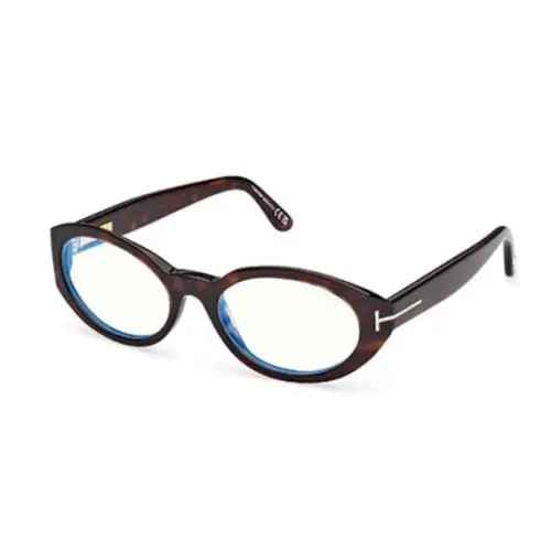 Tom Ford FT6067 B 052 Dark Havana Oval Women`s Eyeglasses