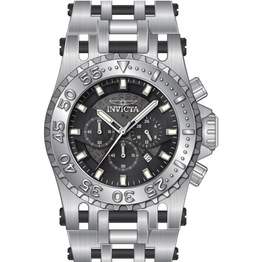Invicta 49756 Coalition Forces Chaos Chronograph Watch Steel Black 50MM D
