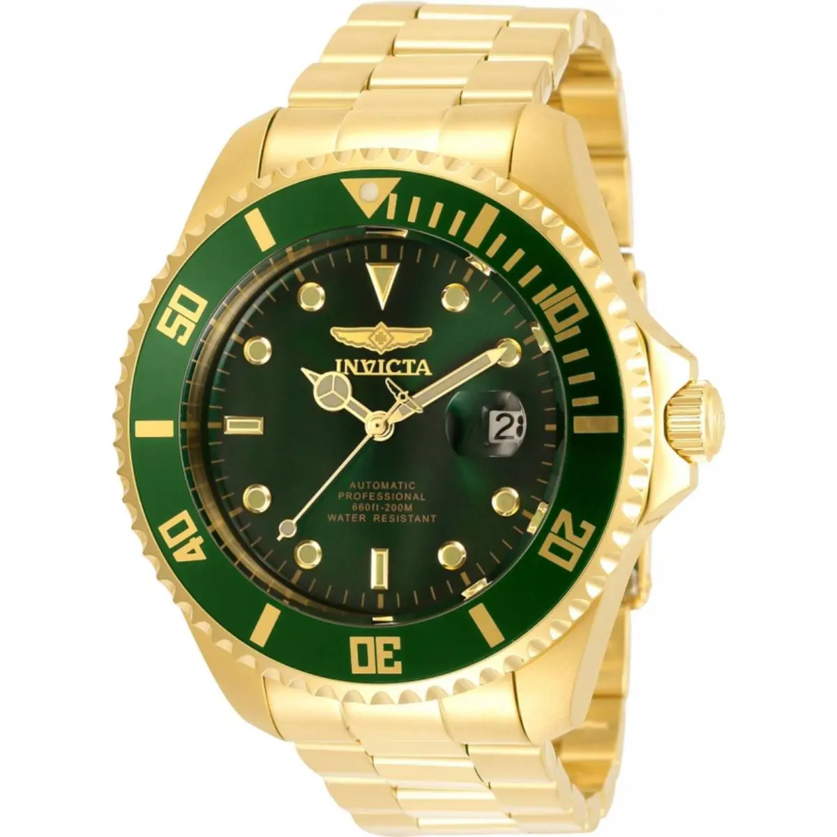 Invicta Pro Diver Automatic Green Dial Men`s Watch 35724