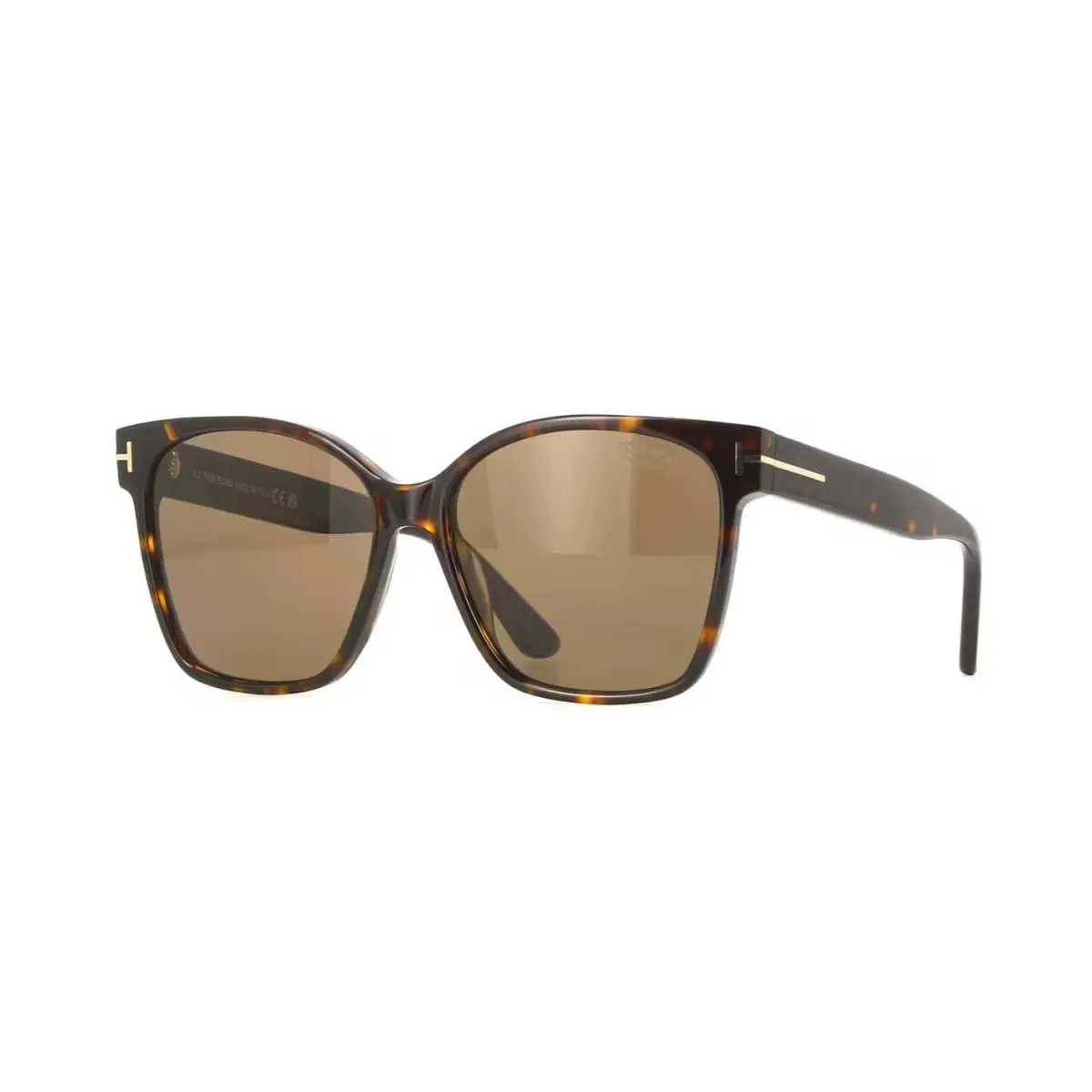 Tom Ford IRIS-02 FT1312 Dark Havana/brown Polarized 52H Sunglasses - Frame: Dark Havana, Lens: Brown Polarized