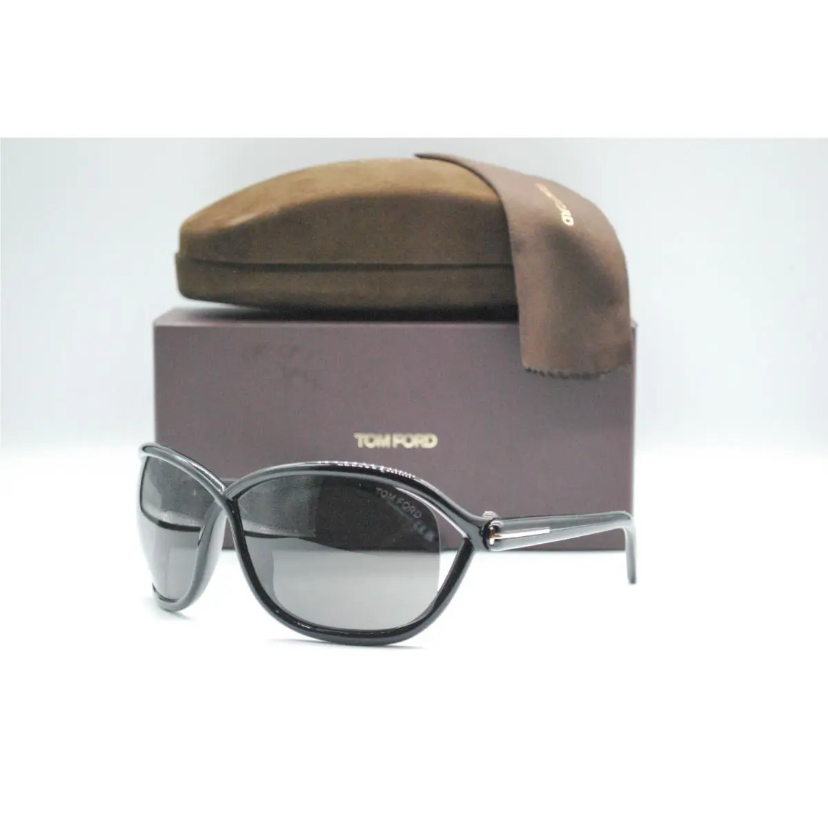 Tom Ford TF 1069 01A Shiny Black Smoke Eyeglasses Frame 69-7