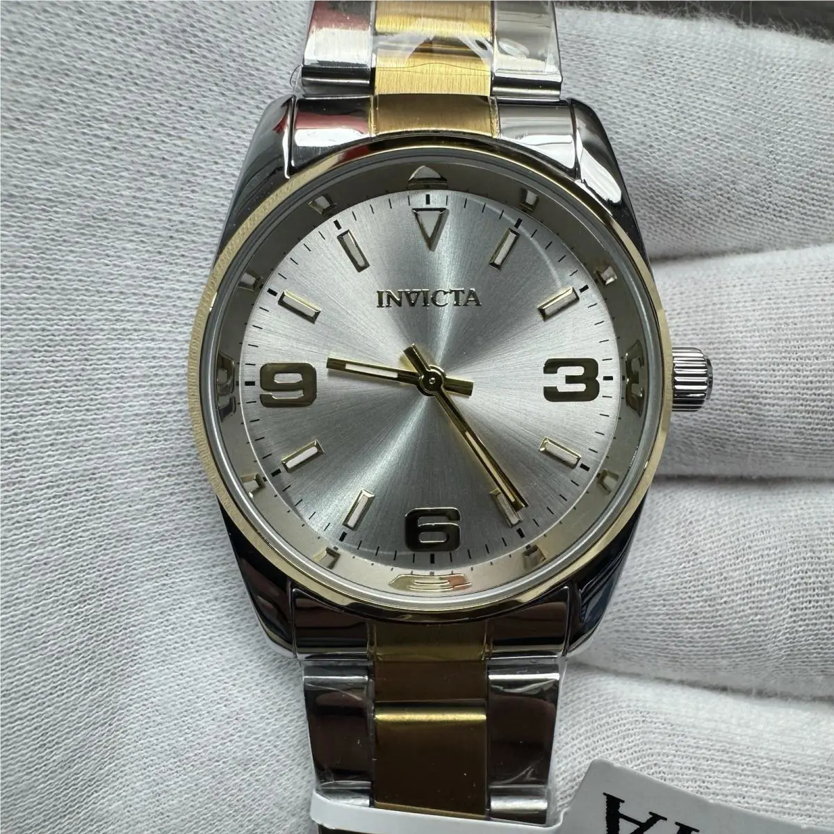Invicta Celestial Watch Men 35mm Two Tone Silver Gold Stainless Steel Quartz