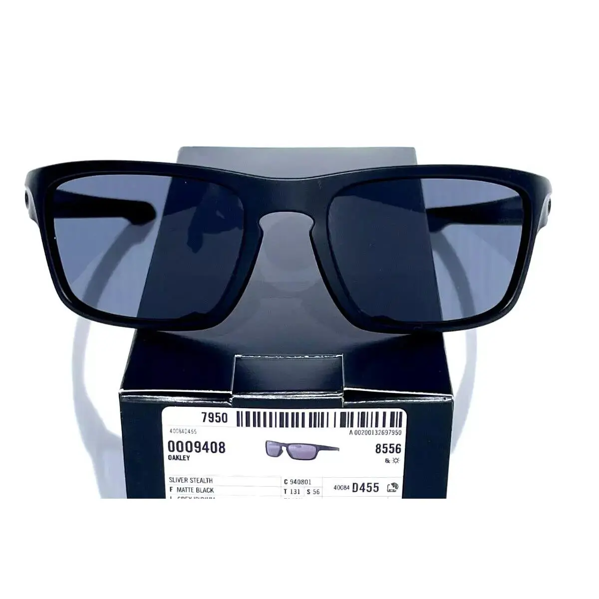 Sliver Stealth Matte Black w Grey Lens Sunglass 9408-01 by Oakley