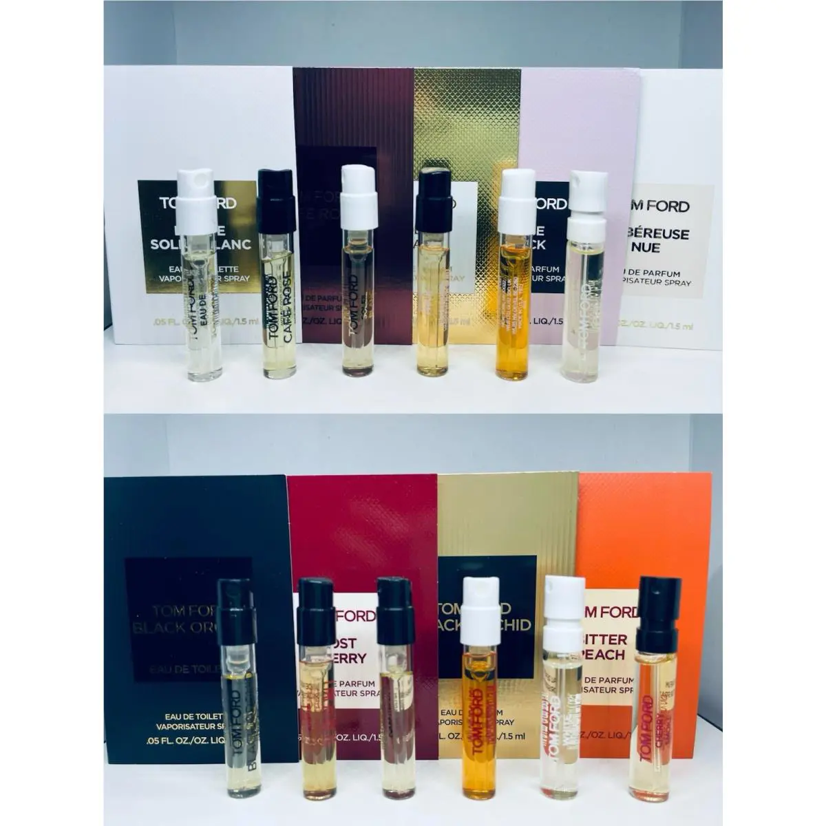 Tom Ford Perfume Collection For Women Sample Spray Vials 12pc Set
