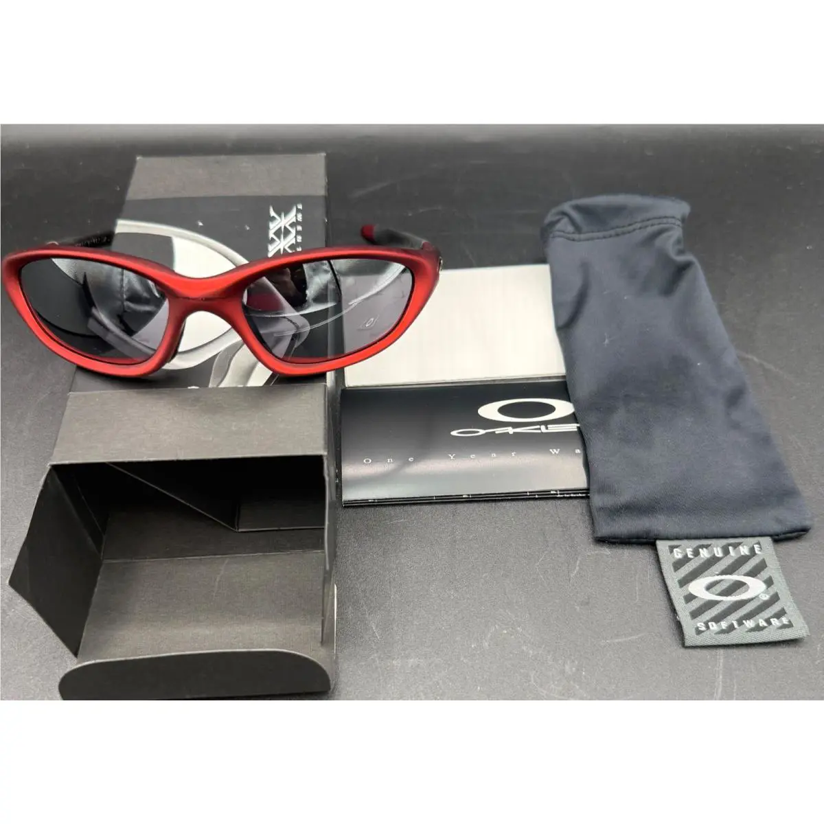 Oakley Twenty XX Fmj Red Black Iridium 04-292 Sunglasses Vintage