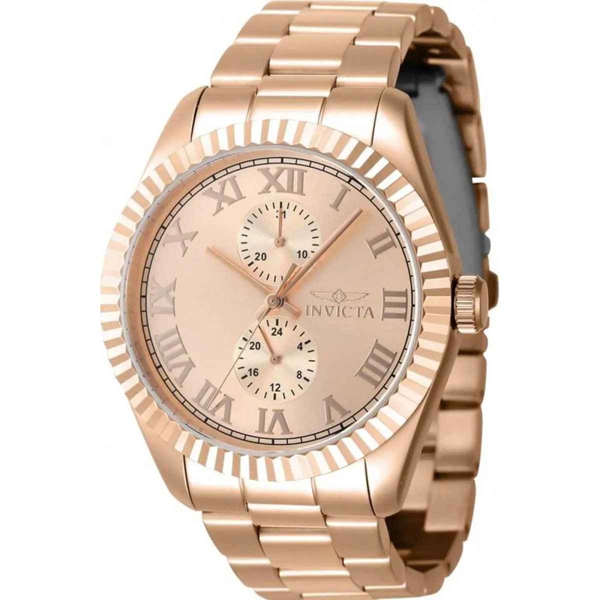 Invicta Men`s 47433 Specialty Quartz Multifunction Rose Gold Dial Watch