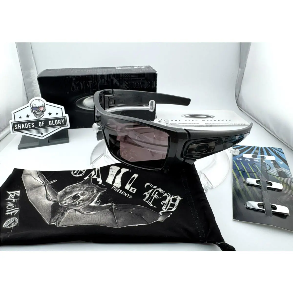 Oakley Batwolf Granite W/ Prizm Daily Polarized Grey Sunglasses OO9101-55 Rare