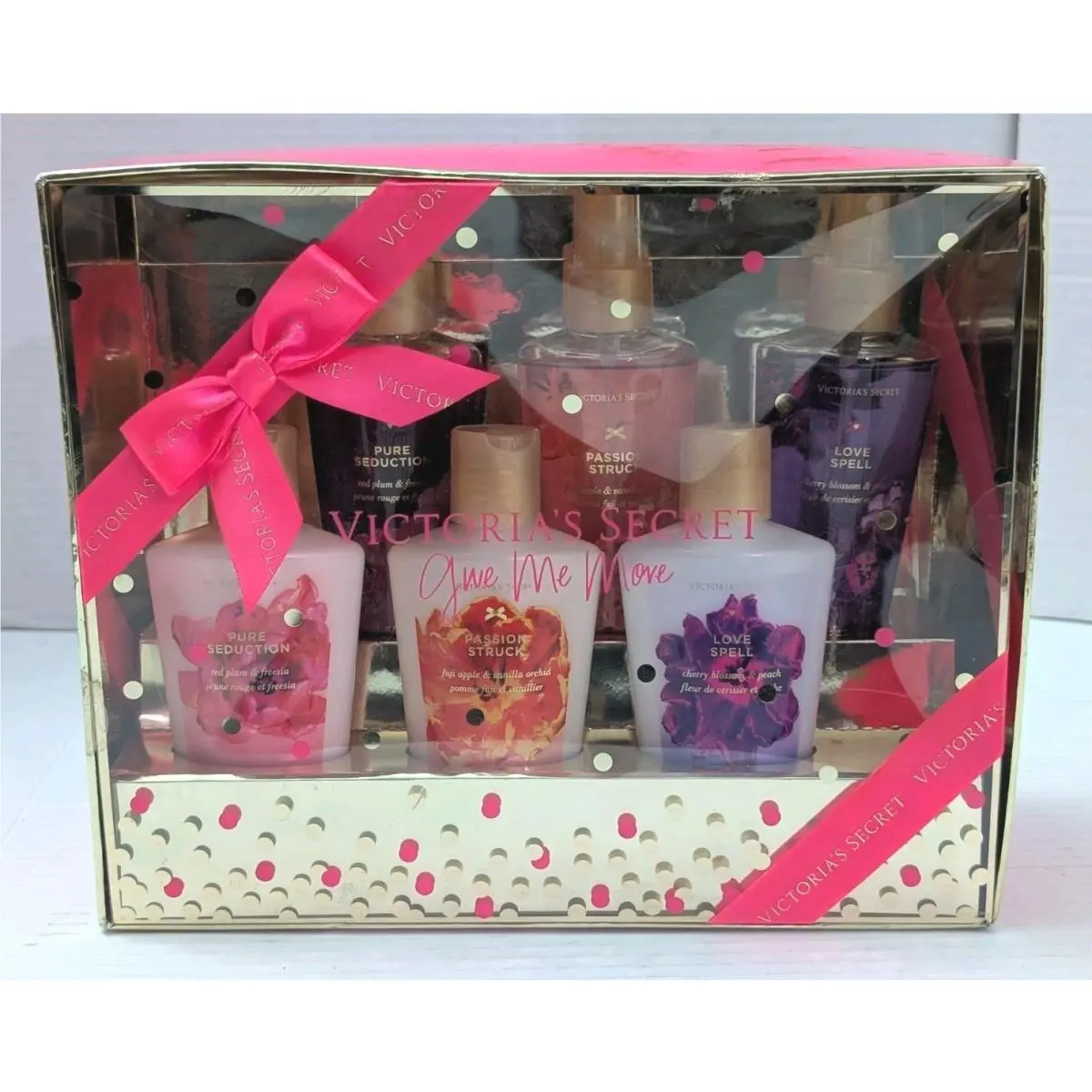 Victoria`s Secret Give Me More Lotion Spray Gift Set Pure Passion Love Spell