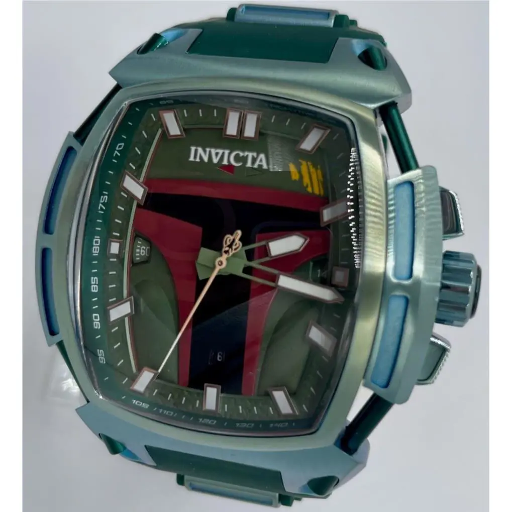 Invicta Star Wars Boba Fett Men`s Watch - 53mm Green 43006 Limited 004/1977
