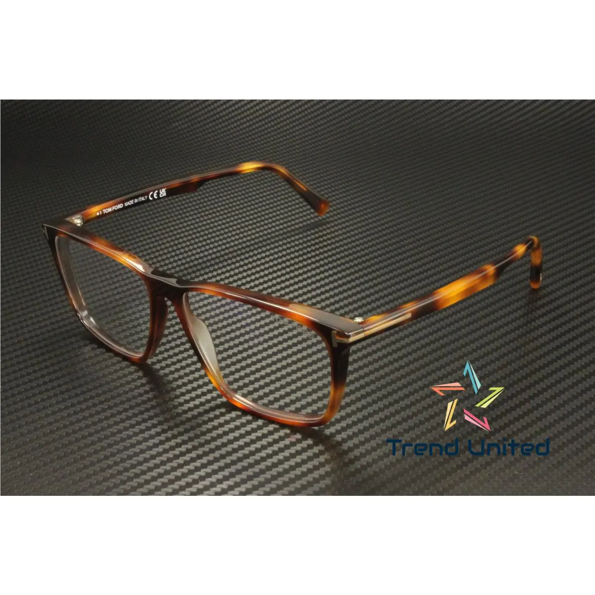 Tom Ford FT5959 B 053 BB Blonde Havana 56 mm Men`s Eyeglasses