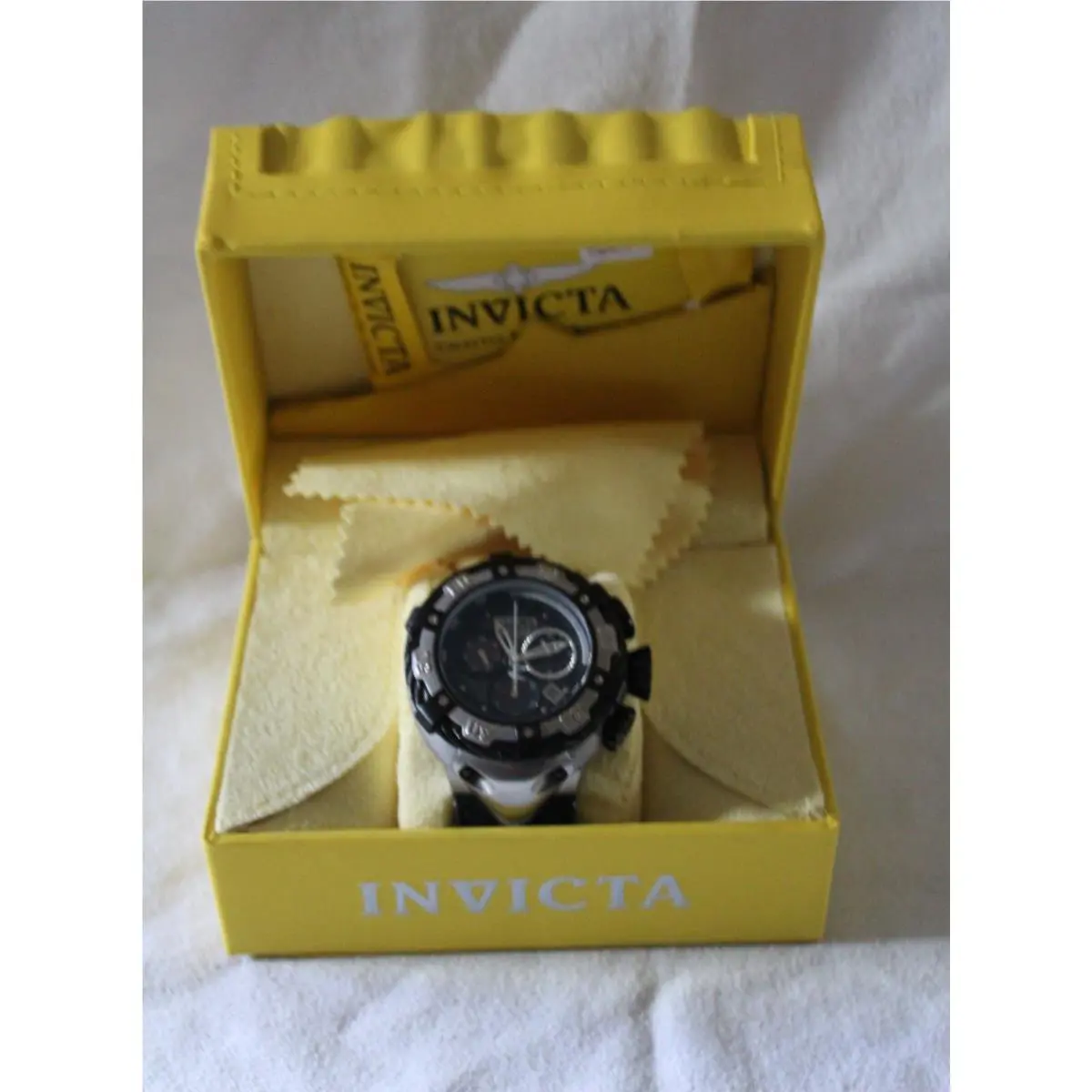 Invicta Men`s Watch Reserve Collection with Black Cable Needs Battery