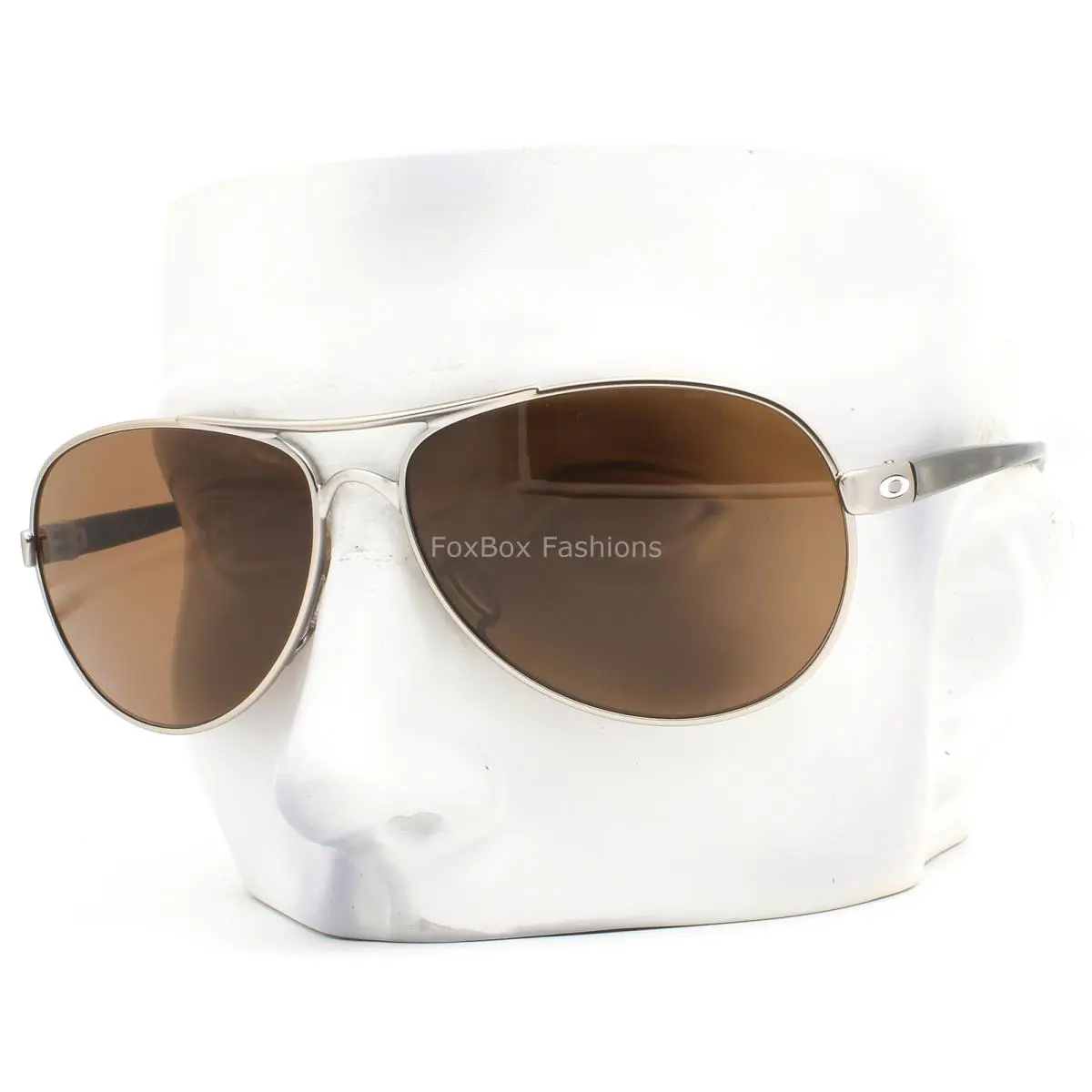 OO4079-47 Feedback Sunglasses Satin Chrome Prizm Bronze Tinted W/case by Oakley
