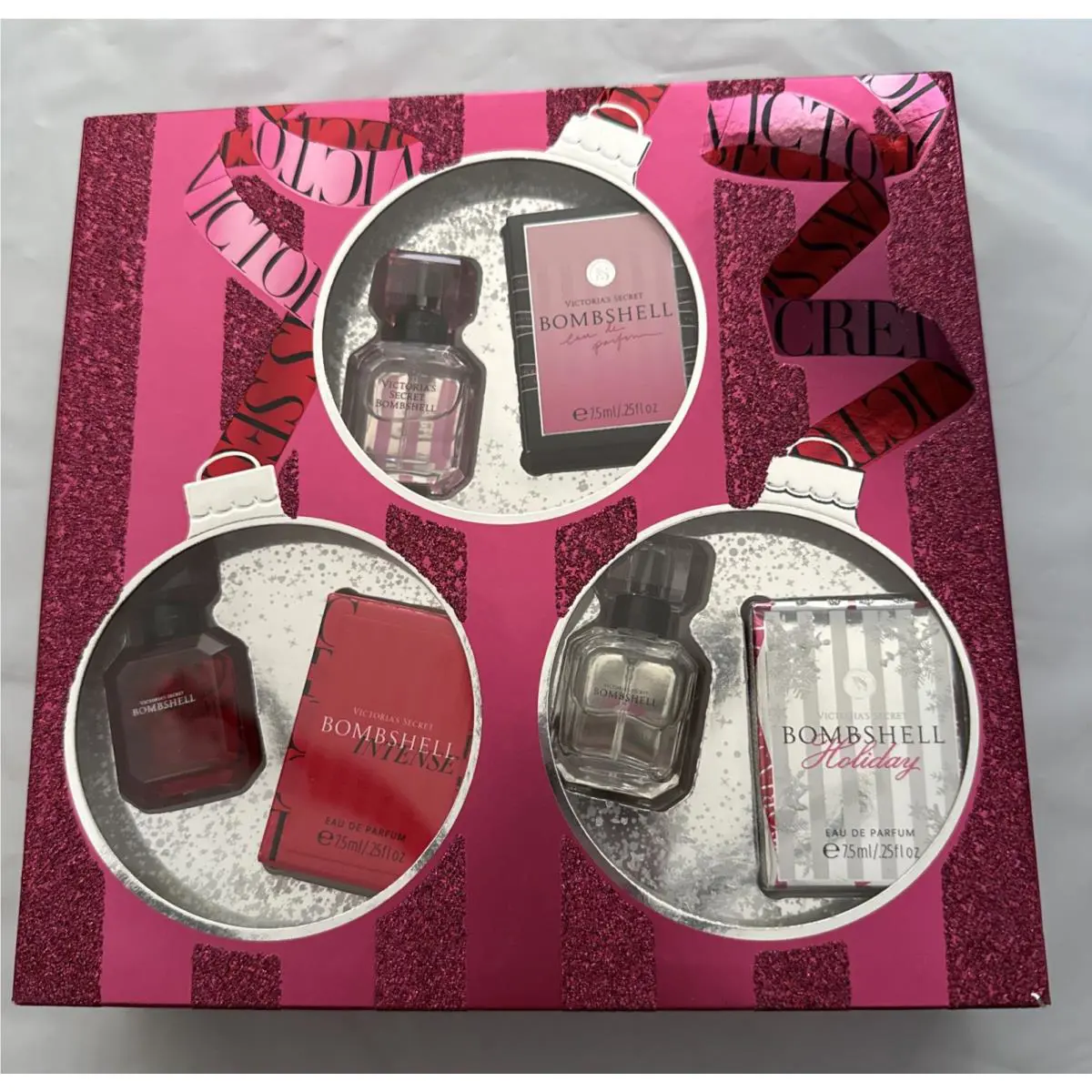 Victoria`s Secret Eau De Parfum Bombshell Holiday Intense Mini Gift Set Perfume by Victoria's Secret