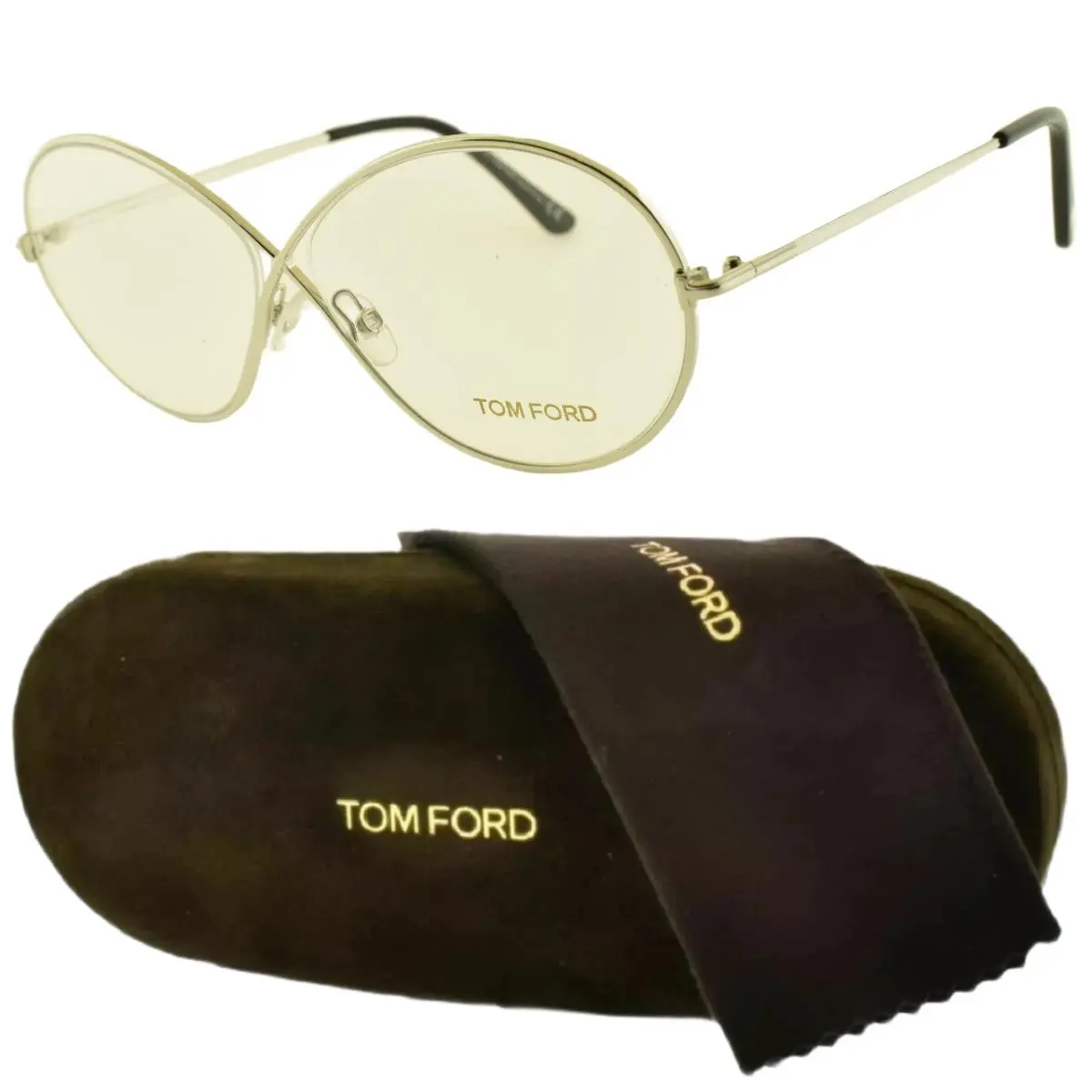 Tom Ford TF5517 018 58-11-140 Silver Butterfly Full Rim Womens Optical Frame