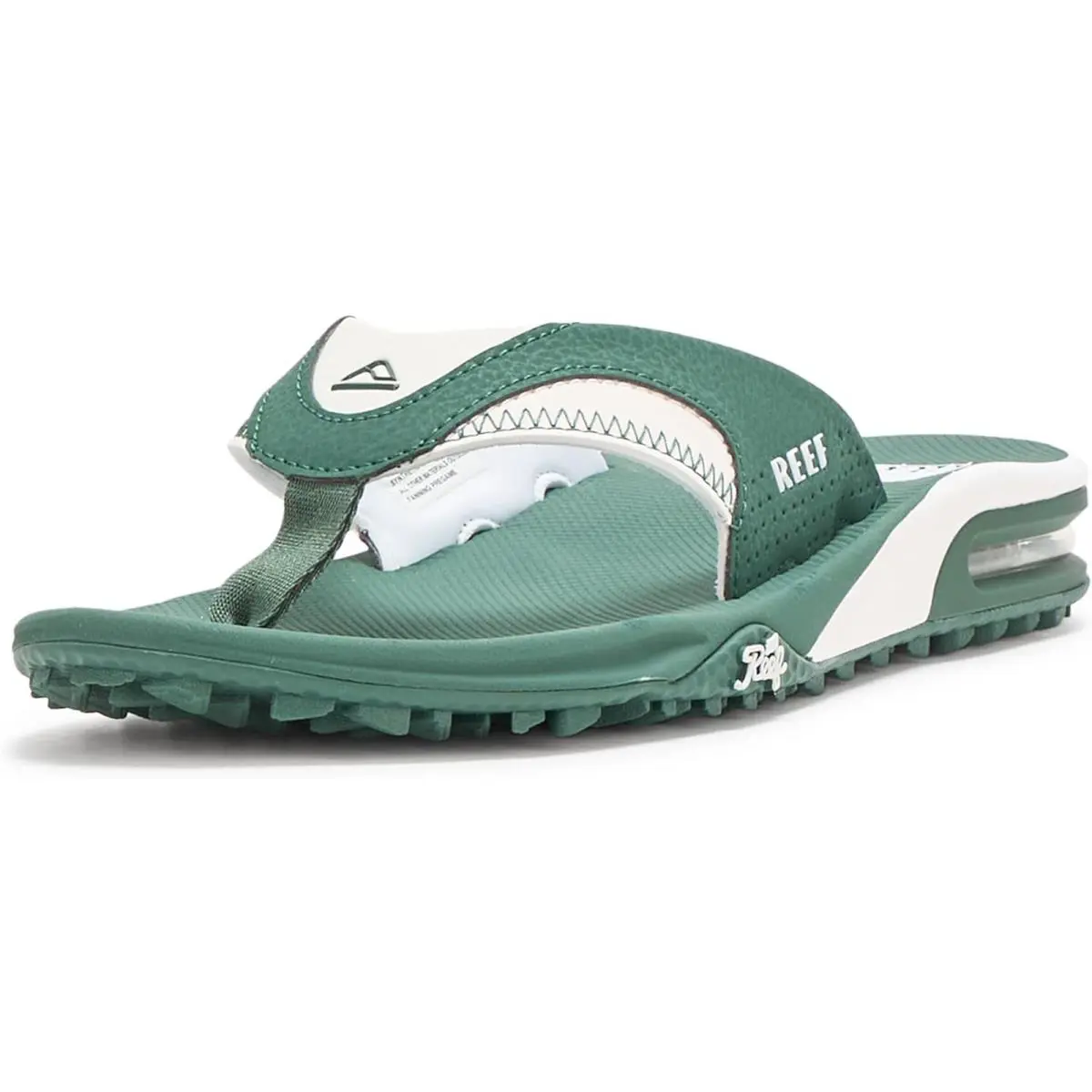 Men`s Fanning Pregame Bottle Opener Flip Flops Green/White by Reef