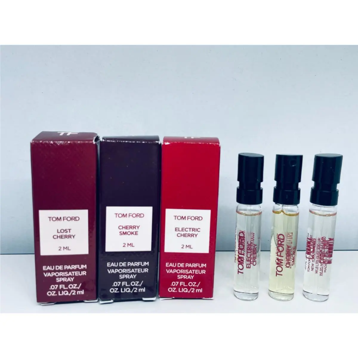 Tom Ford Lost Cherry Cherry Smoke Electric Cherry Edp 3Pc Sample Set