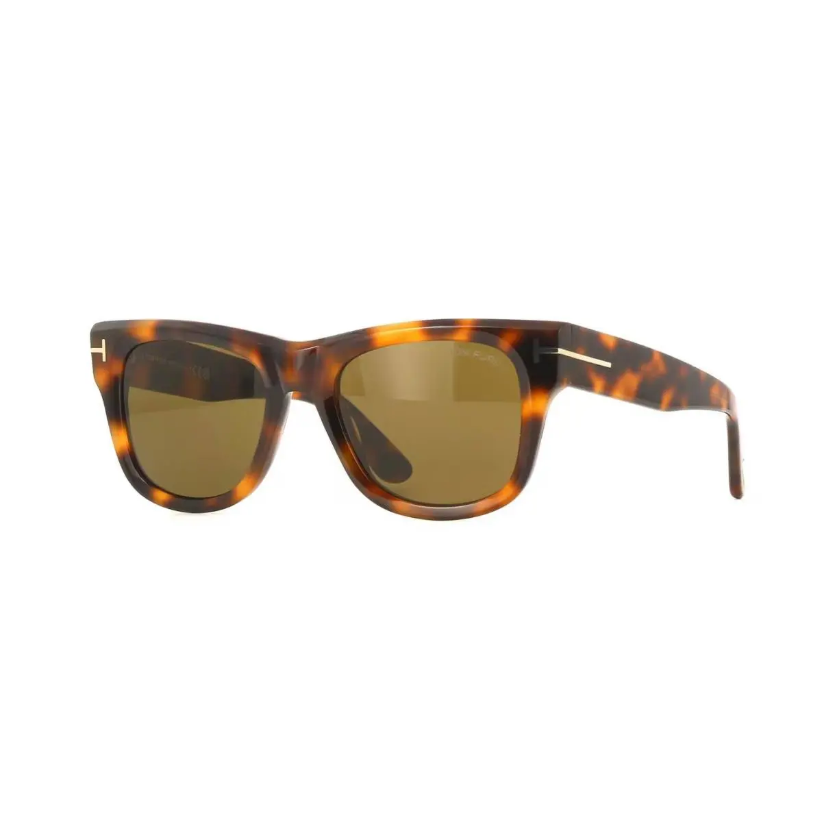 Tom Ford FINN-02 FT1304 Shiny Dark Spotted Havana/brown 53E Sunglasses