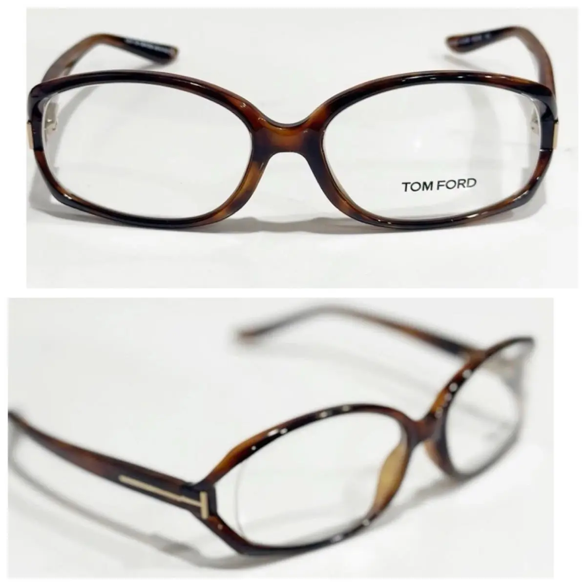 Tom Ford TF5186 Unisex Eyeglasses Tortoise Brown Frames 55-16-130 Unisex Demo