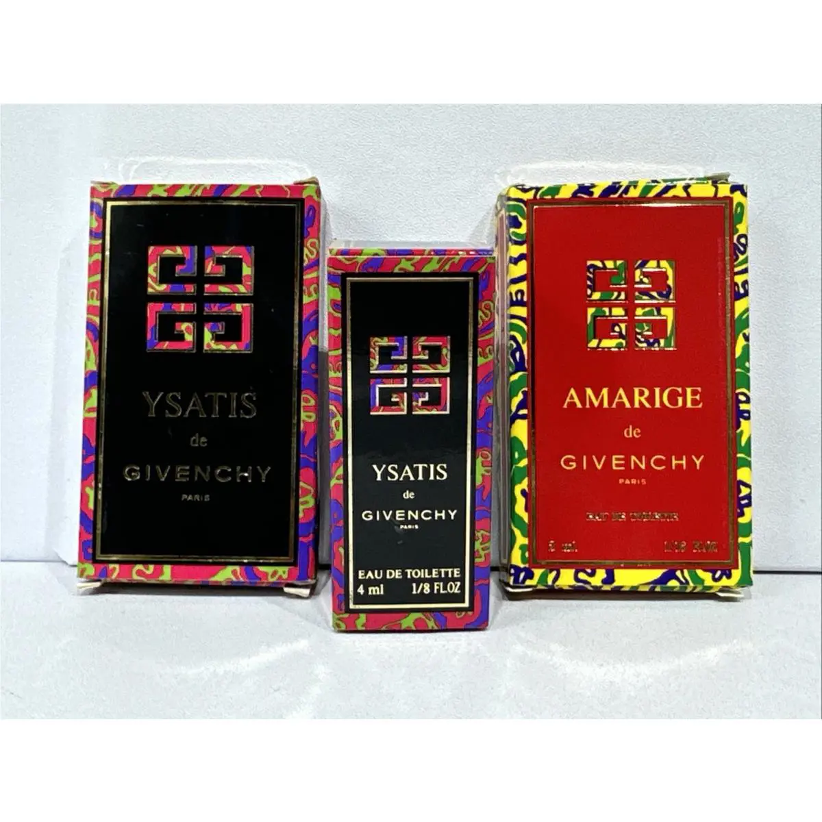 De Givenchy Perfume Lot Of 3 Ysatis 4ml 2ml Amarige 2ml