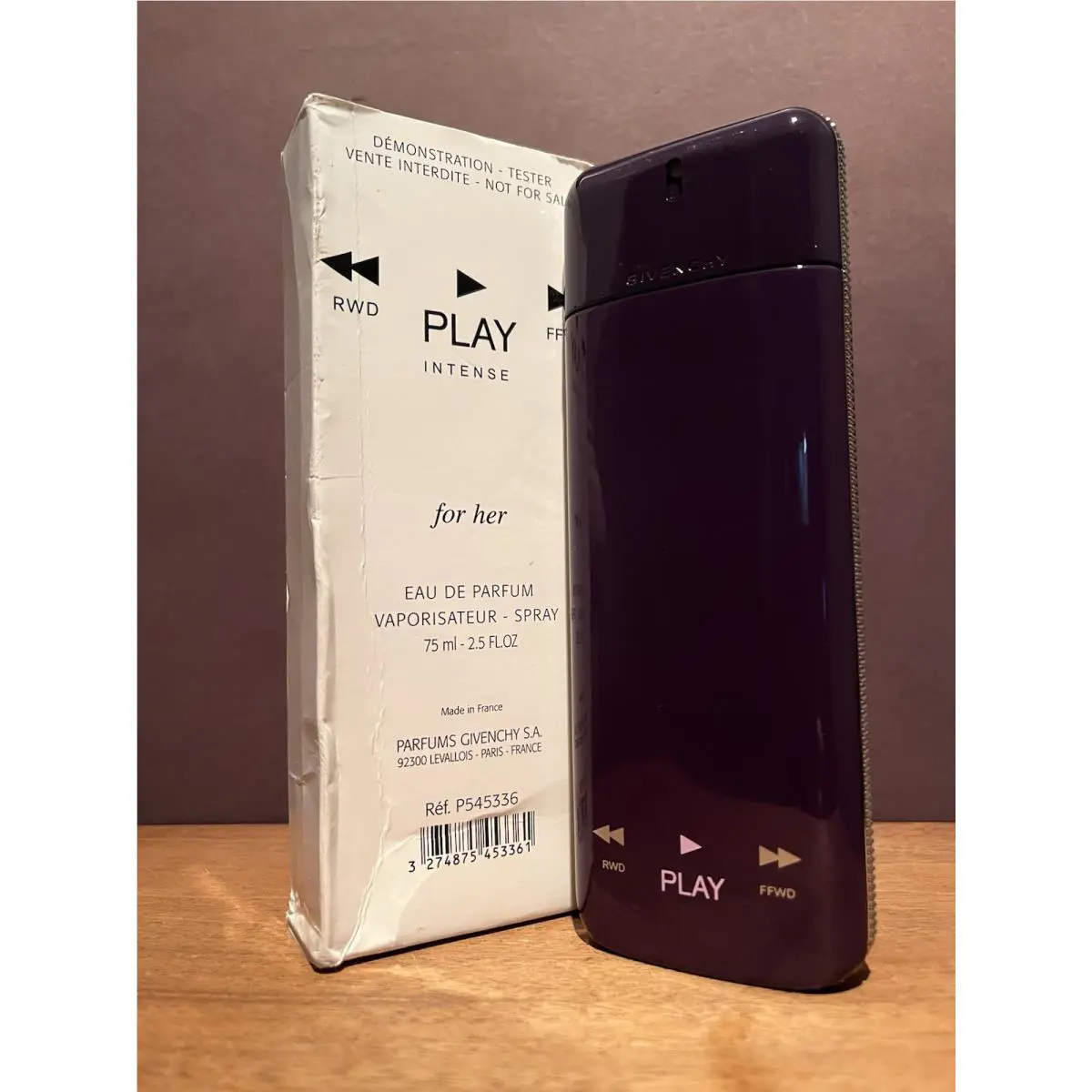 Givenchy Play Intense 2.5 Fl. OZ / 75 ml Women’s Eau De Parfum Spray Nitb Rare