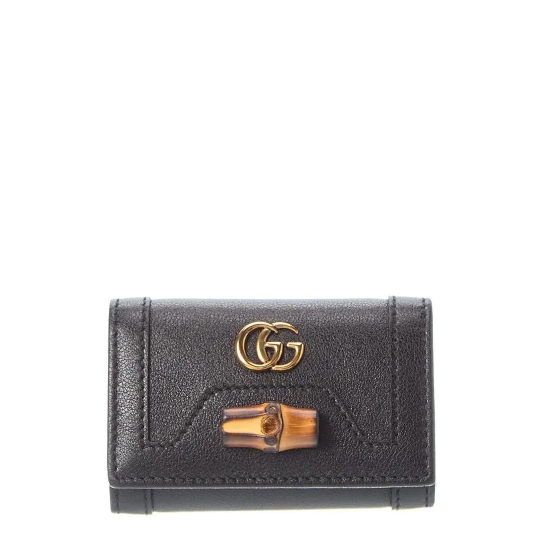 Gucci Diana Leather Key Holder Women`s Black