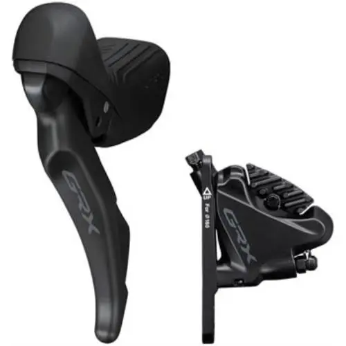 Shimano Grx ST-RX610 Lever w/ BR-RX400 Brake 12-Speed Flat Mount Black