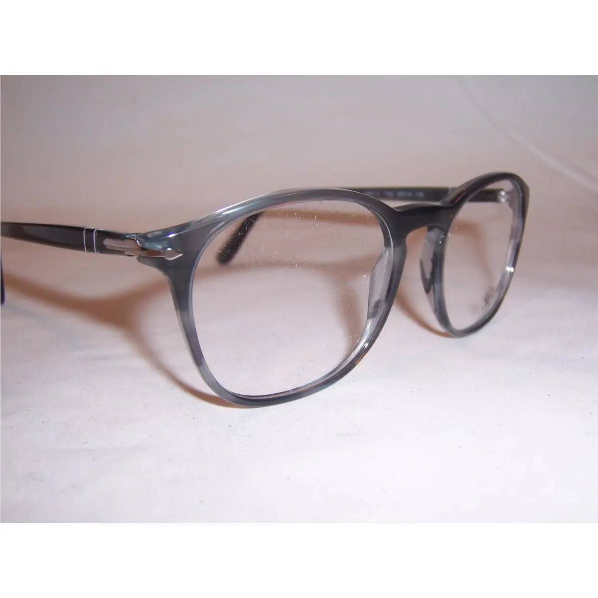 Persol Eyeglasses 3007V 1192 Striped Grey 52mm RX 3007