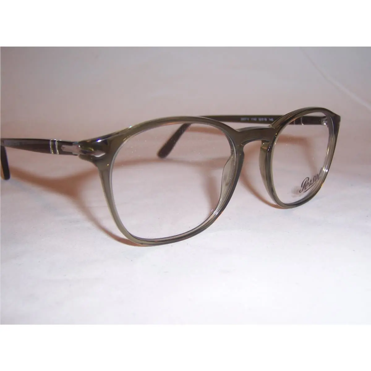 Persol Eyeglasses 3007V 1142 Olive Transprent Green 52mm RX 3007