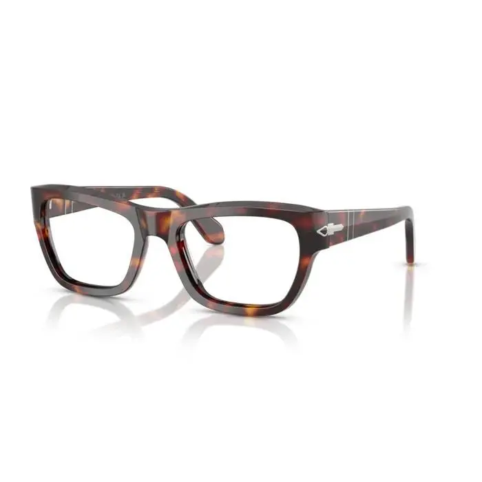 0PO0091V 24 - Havana/clear Lens 53mm Men`s Eyeglasses by Persol
