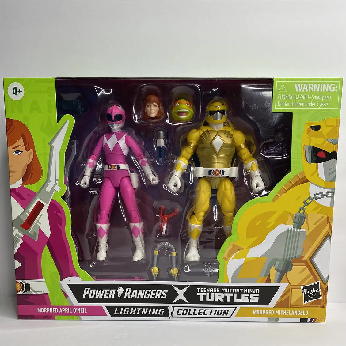 Power Rangers X Tmnt Lightning Collection Morphed April Pink Michelangelo