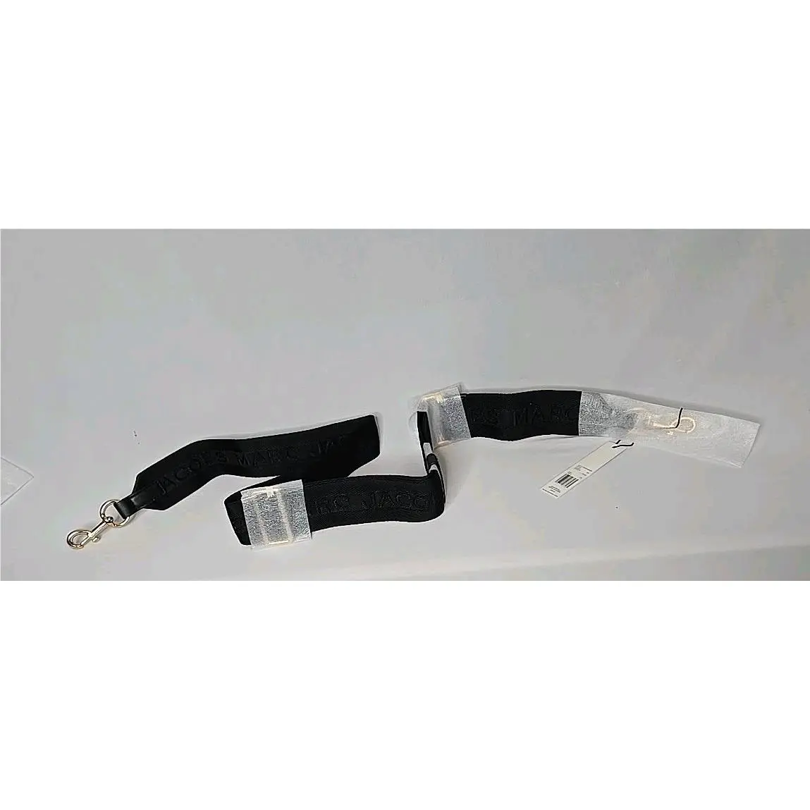 Marc Jacobs Black Adjustable Bag Strap is a Contemporary Accessory