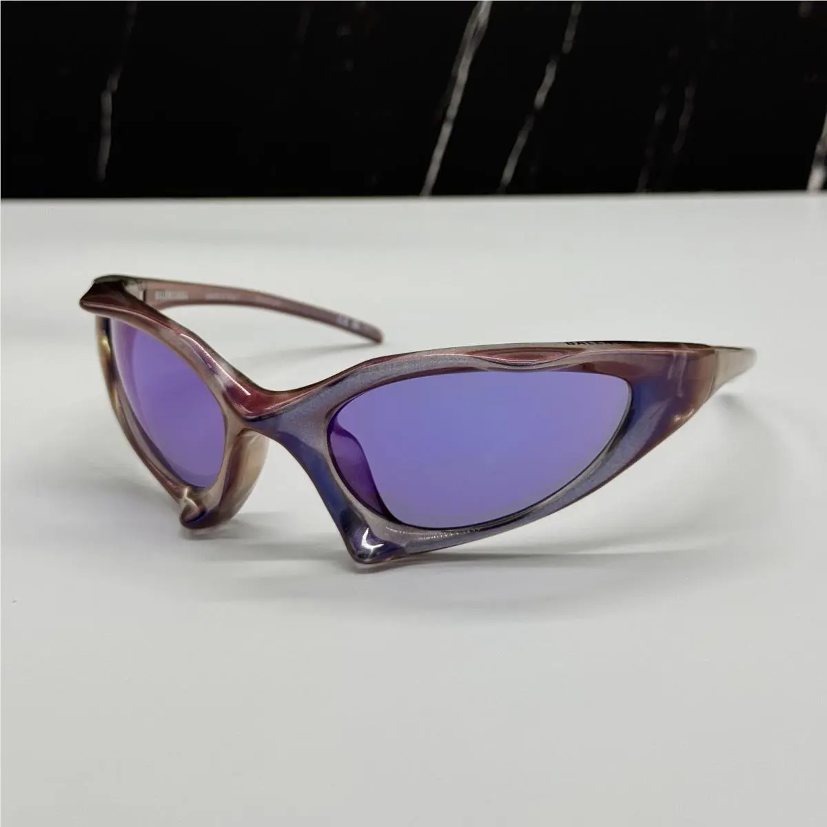 Balenciaga Sunglasses Purple Unisex Balenciaga BB0352S 002