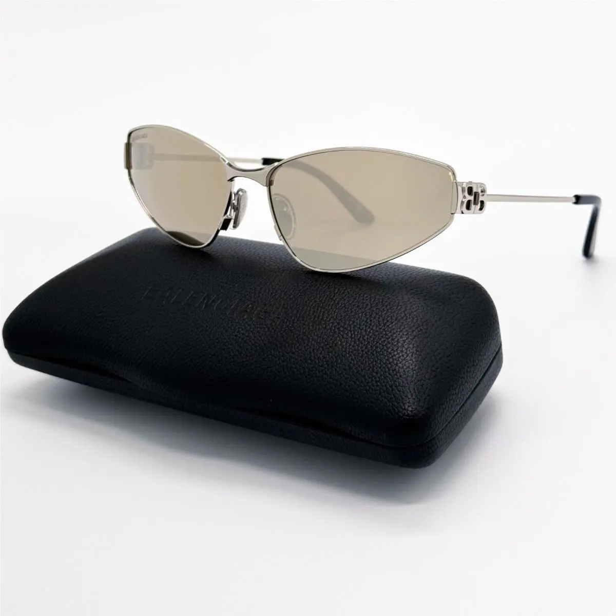 Balenciaga Sunglasses BB0335S 006 Silver Unisex Eyewear