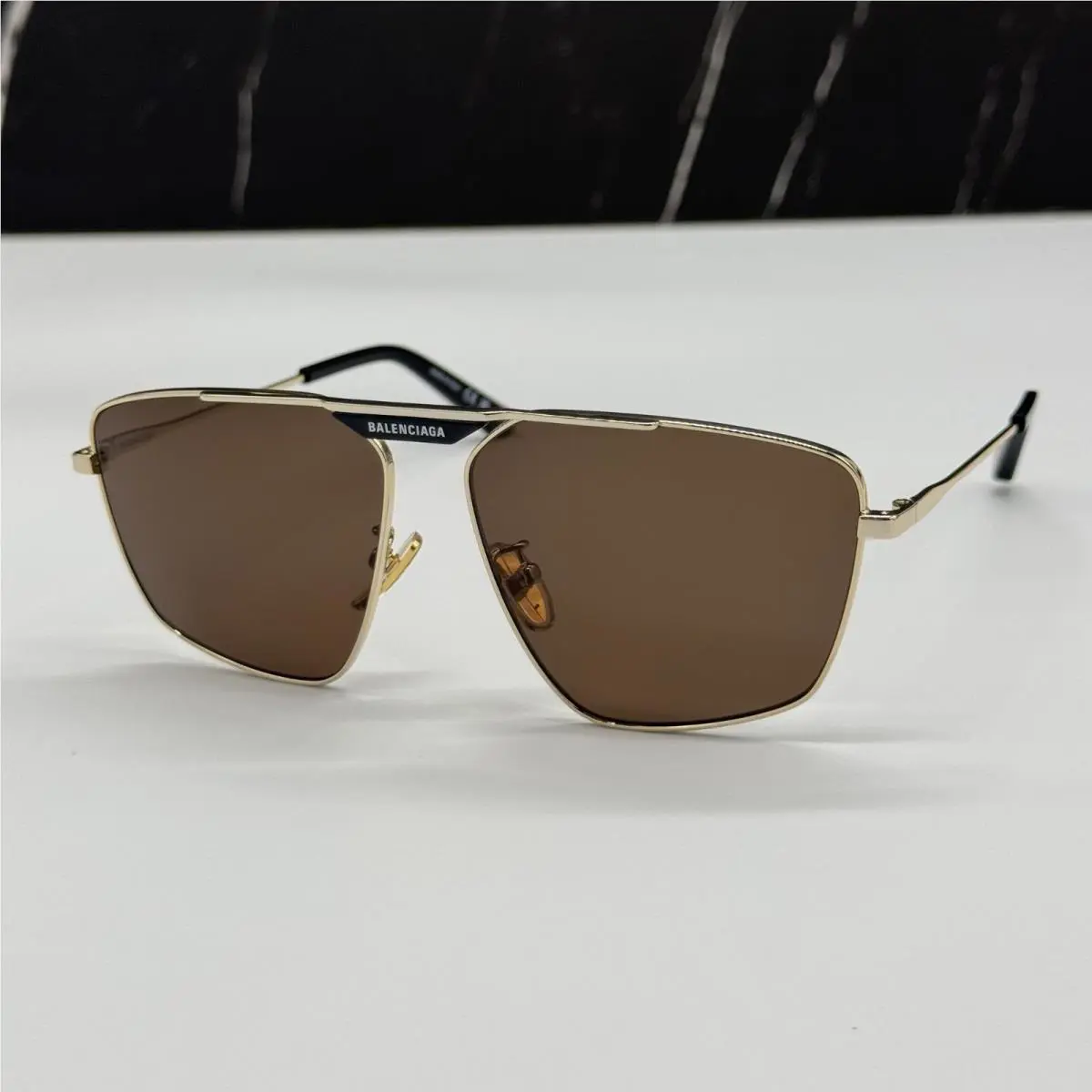 Balenciaga Sunglasses Gold Men Eyewear Balenciaga BB0246SA 003