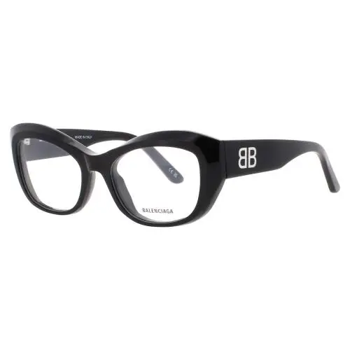 Balenciaga BB0398O 001 54 Eyeglasses Black Frame 54 mm