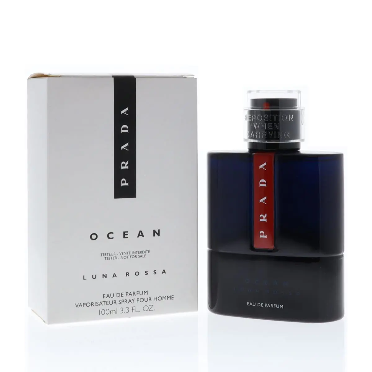 Prada Ocean Luna Rossa Eau De Parfum Tester For Men 3.3oz/100ml