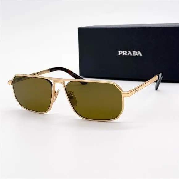 Prada PRA53S 1BK01T Unisex Sunglasses Spr A53 1BK01T Gold PR A53S