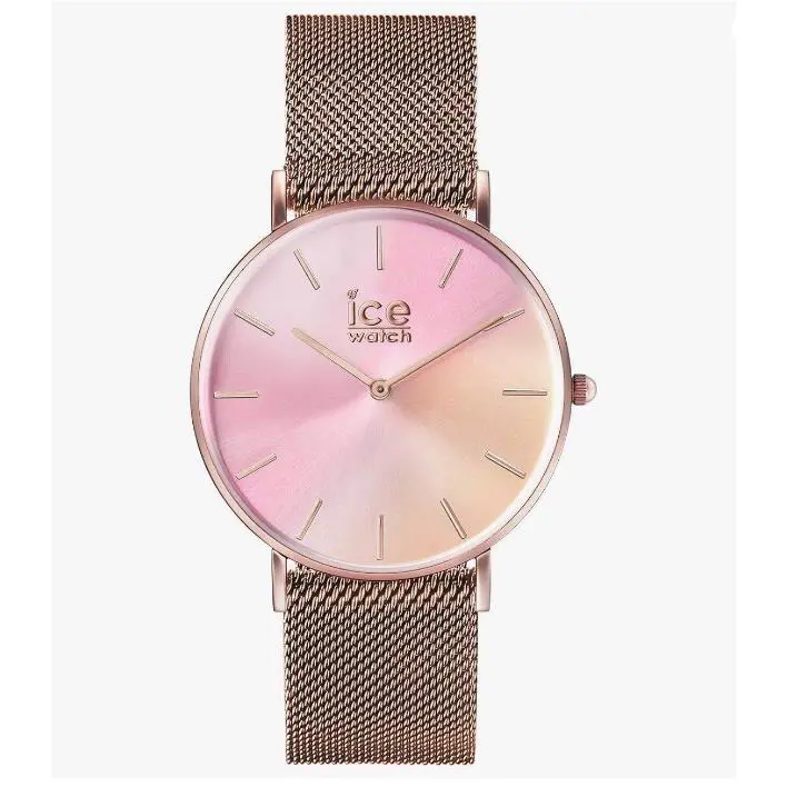 Ice City Sunset Rose Gold Stainless Steel Strap Womens Watch – Ice Watch 016025