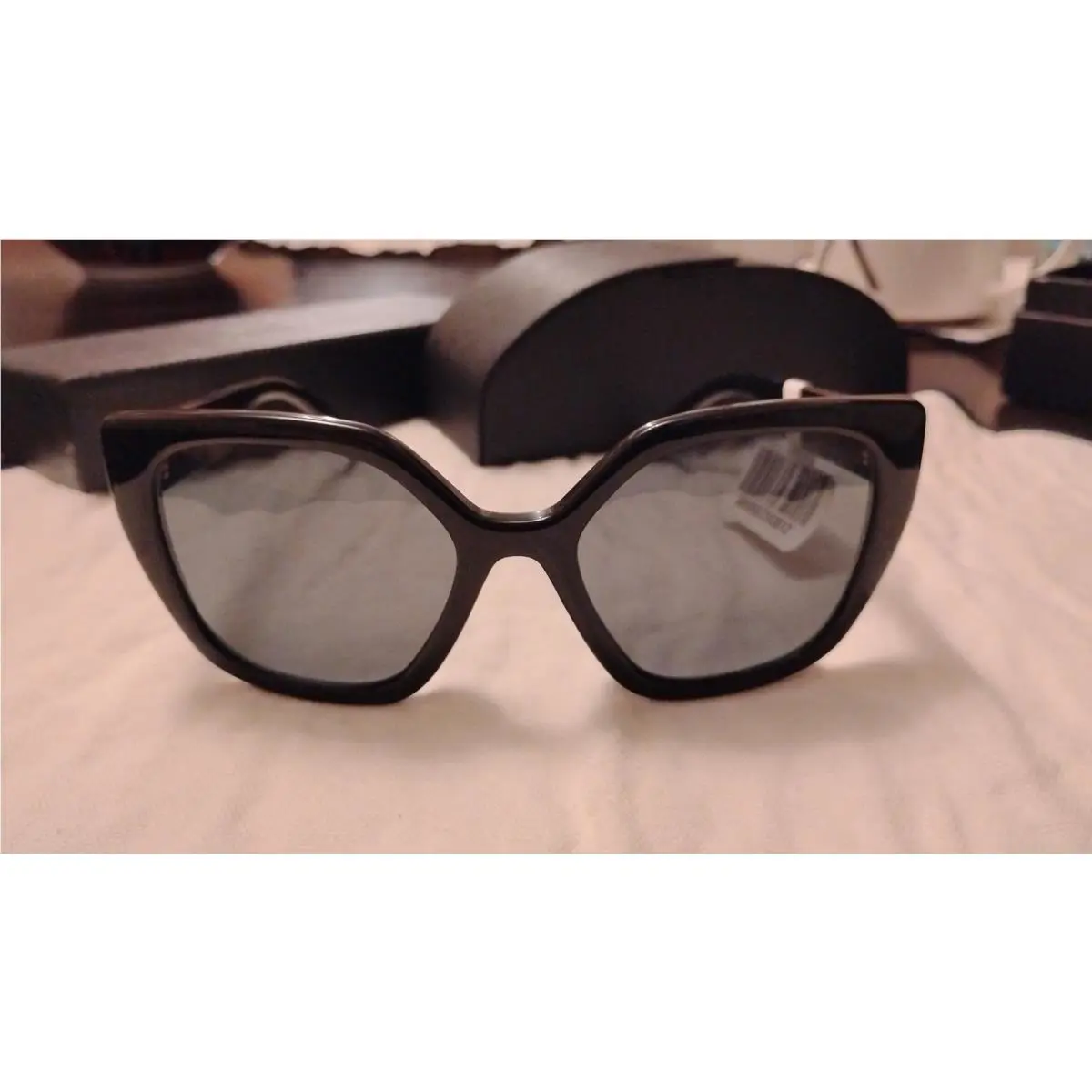 Prada Opr 24XS Black Polar Grey Sunglasses 52 mm